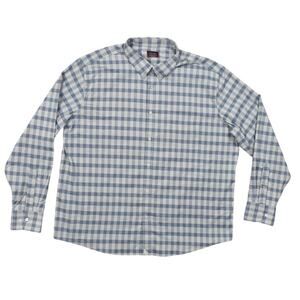 Untuckit Men's 3XL Cotton Casual Shirt Long Sleeve Stretch Fabric Plaid